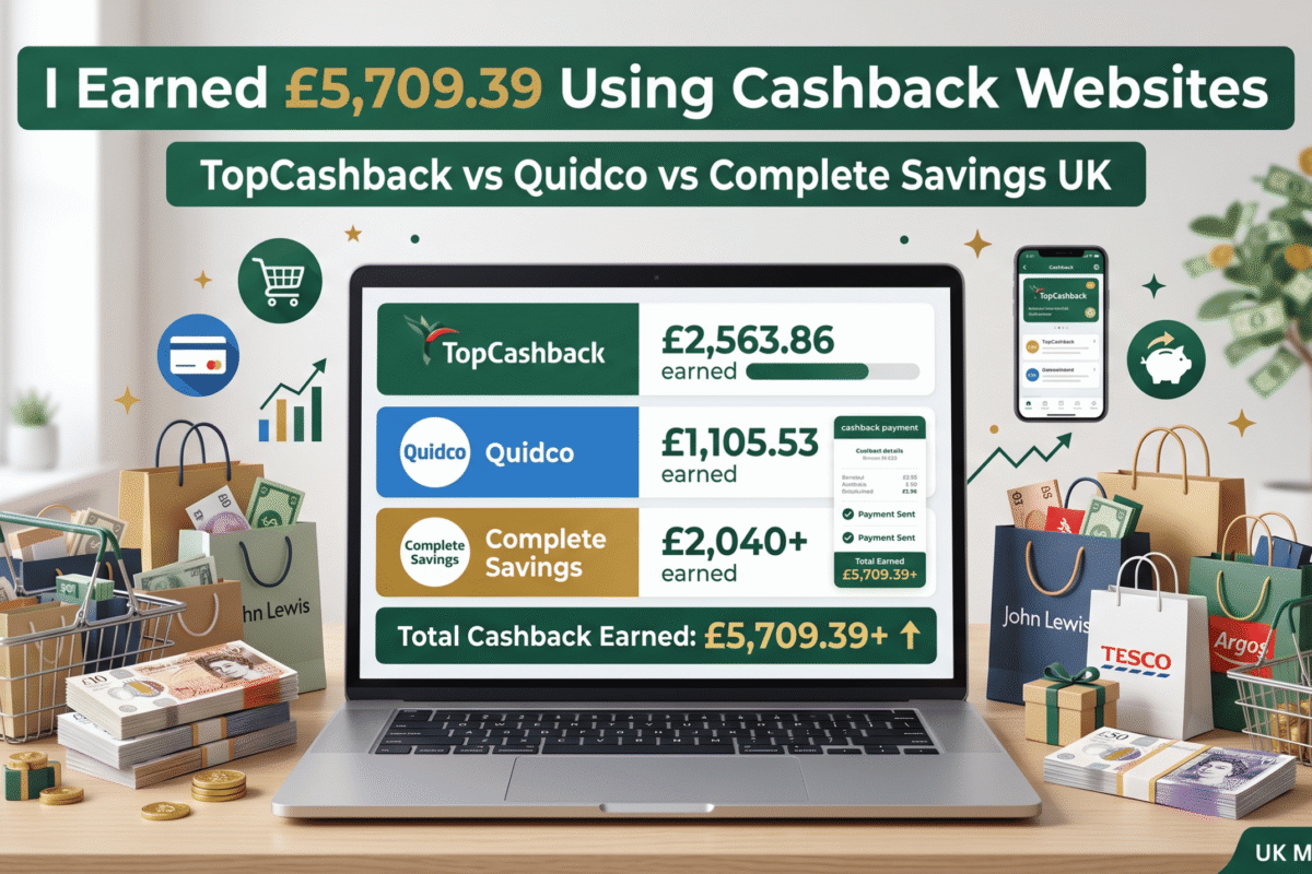 TopCashback vs Quidco vs Complete Savings UK: Which Cashback Site Is Best in 2026?
