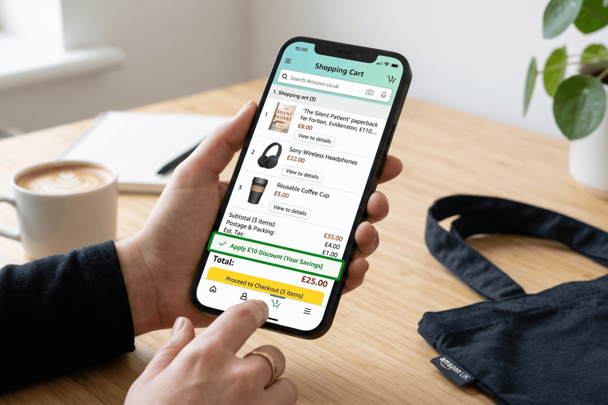 Amazon App First Order £10 Off UK: How to Claim Your Discount