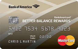 bankamericard better balance rewards credit card